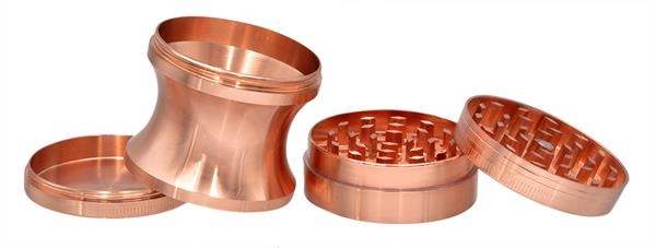 1 CNC Aluminium Grinder Pollinator 4-part ø 52mm 62mm hoch "Roségold"